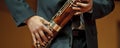 Bassoonist on chamber music Royalty Free Stock Photo