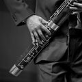 Bassoonist on chamber music Royalty Free Stock Photo