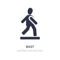 bast icon on white background. Simple element illustration from People concept
