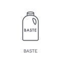 baste linear icon. Modern outline baste logo concept on white ba Royalty Free Stock Photo