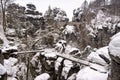 Bastei Bridge, Germany Royalty Free Stock Photo