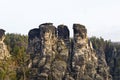 Bastei rocks Royalty Free Stock Photo