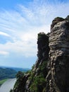 Bastei rocks in Saxon Switzerland, Germany Royalty Free Stock Photo