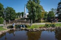 Bastejkalns Park - Riga, Latvia Royalty Free Stock Photo