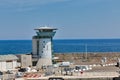 Bastia ferry port with lighthouse. Corsica, France