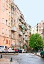 The high residential houses in old district of Bastia, France Royalty Free Stock Photo