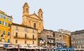 The old district of Bastia, France Royalty Free Stock Photo