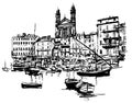 Bastia old harbour - Corsica, France