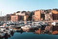 Bastia port in Corsica, France