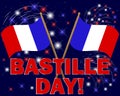 Bastille Day background.