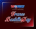 Bastille day, National holiday of France Royalty Free Stock Photo