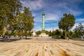 Bastille Square in Paris on a sunny day