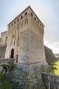 A bastion of the ancient castle of Torrechiara, Parma, Italy