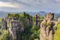 Bastion Bridge in Saxonia near Dresden Royalty Free Stock Photo