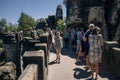 Bastion Bridge in the Saxonian Swiss in Germany - may 2023