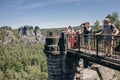 Bastion Bridge in the Saxonian Swiss in Germany - may 2023