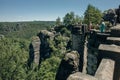 Bastion Bridge in the Saxonian Swiss in Germany - may 2023