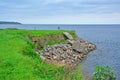 Bastion of Golovkina Tower on the coast of Ladoga Lake in Fortress Oreshek near Shlisselburg, Russia