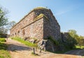 Old walls in the fortress of Suomenlinna or Sveaborg