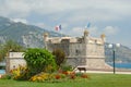 Bastion in port of Menton Royalty Free Stock Photo