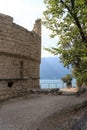Bastione Riva del Garda fortification and Lake Garda, Italy