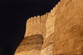 Bastions of Kumbhalghar Fort at night Royalty Free Stock Photo