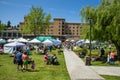 Bastyr University Herb and Food Fair view from walking path Royalty Free Stock Photo