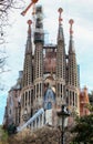 BasÃÂ­lica de la Sagrada FamÃÂ­lia Basilica of the Sacred Family - a famous architecture artwork by Antoni Gaudi in Barcelona