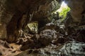 Bat cave, a limestone cave near Bukit Lawang in Gunung Leuser National Park, Sumatra, Indonesia. Royalty Free Stock Photo