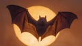 Bat Silhouette at Sunset Royalty Free Stock Photo