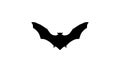 Bat flying animal symbol icon night mammel Royalty Free Stock Photo