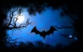 Bat Halloween background