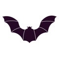 Bat icon vector. Halloween illustration sign. vampire symbol or logo. Royalty Free Stock Photo