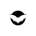 Bat images logo design