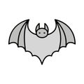 Bat Isolated Vector icon that can be easily modified or edited Royalty Free Stock Photo