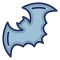 Bat Isolated Vector icon which can easily modify or edit Royalty Free Stock Photo