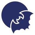 Bat Isolated Vector icon which can easily modify or edit Royalty Free Stock Photo