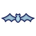 Bat Isolated Vector icon which can easily modify or edit Royalty Free Stock Photo