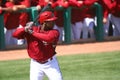 At bat, Justin Upton, Arizona Diamondbacks Royalty Free Stock Photo