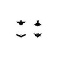 Bat logo vector icon