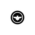 Bat logo vector icon