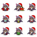 Bat mascot costume set christmas bundle