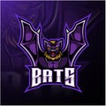 Bat mascot sport logo design