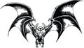 Bat Outta Hell Cartoon Vector Illustration Royalty Free Stock Photo