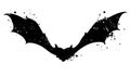 Bat silhouette grunge silhouette