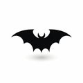 Striking Bat Icon Silhouette With Crisp Graphic Design