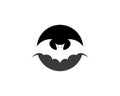 Bat vector icon illustration design