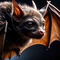 Bat wild animal living in nature, part of ecosystem