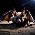 Bat wild animal living in nature, part of ecosystem