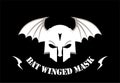 Bat winged mask. warrior.